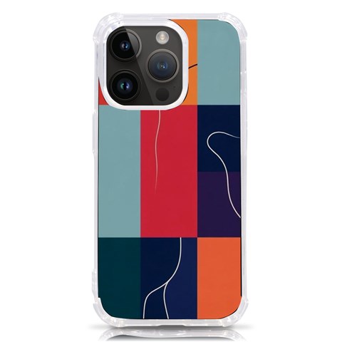 Minimalist Pattern With Simple Lines And Shapes, Creating A Clean And Modern Aesthe iPhone 14 Pro TPU UV Print Case from ArtsNow.com Front