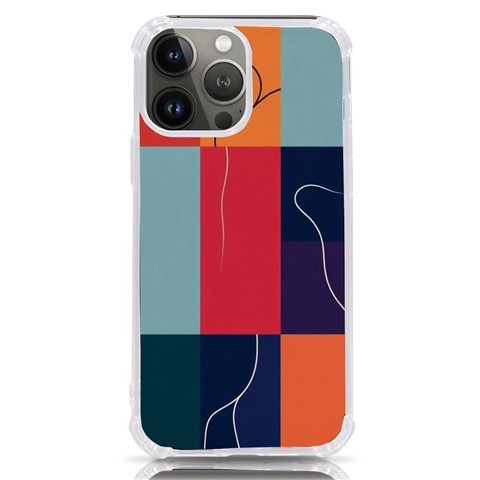 Minimalist Pattern With Simple Lines And Shapes, Creating A Clean And Modern Aesthe iPhone 13 Pro Max TPU UV Print Case from ArtsNow.com Front