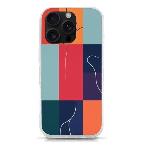 Minimalist Pattern With Simple Lines And Shapes, Creating A Clean And Modern Aesthe iPhone 16 Pro TPU UV Print Case from ArtsNow.com Front