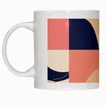 Minimalist Pattern With Simple Lines And Shapes, Creating A Clean And Modern Aesthe White Mug