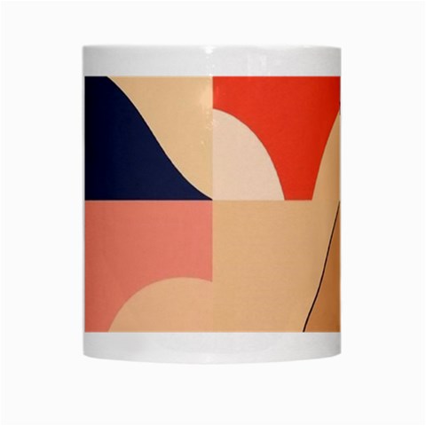 Minimalist Pattern With Simple Lines And Shapes, Creating A Clean And Modern Aesthe White Mug from ArtsNow.com Center