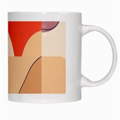 Minimalist Pattern With Simple Lines And Shapes, Creating A Clean And Modern Aesthe White Mug from ArtsNow.com Right