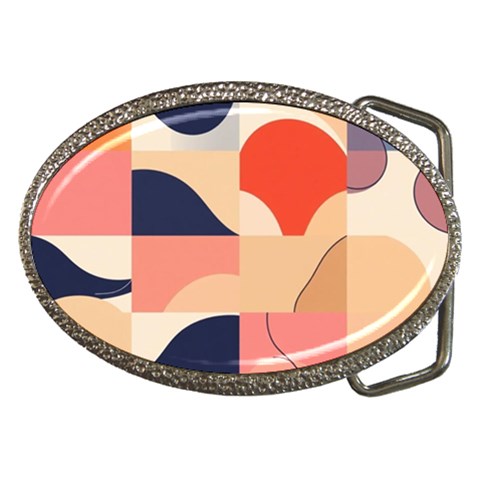 Minimalist Pattern With Simple Lines And Shapes, Creating A Clean And Modern Aesthe Belt Buckles from ArtsNow.com Front