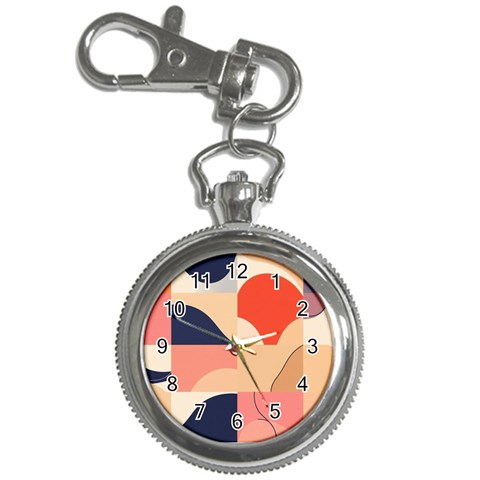 Minimalist Pattern With Simple Lines And Shapes, Creating A Clean And Modern Aesthe Key Chain Watches from ArtsNow.com Front