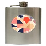 Minimalist Pattern With Simple Lines And Shapes, Creating A Clean And Modern Aesthe Hip Flask (6 oz)