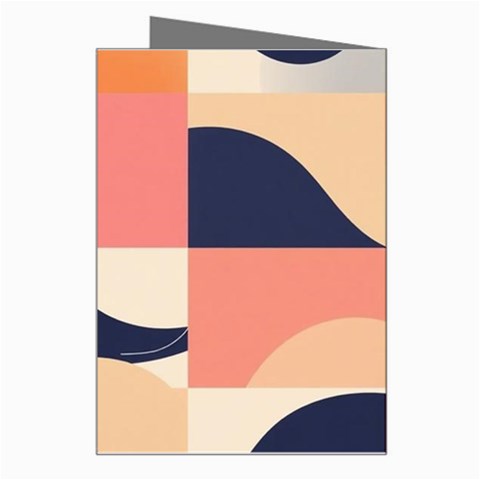 Minimalist Pattern With Simple Lines And Shapes, Creating A Clean And Modern Aesthe Greeting Card from ArtsNow.com Right