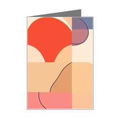 Minimalist Pattern With Simple Lines And Shapes, Creating A Clean And Modern Aesthe Mini Greeting Card from ArtsNow.com Left