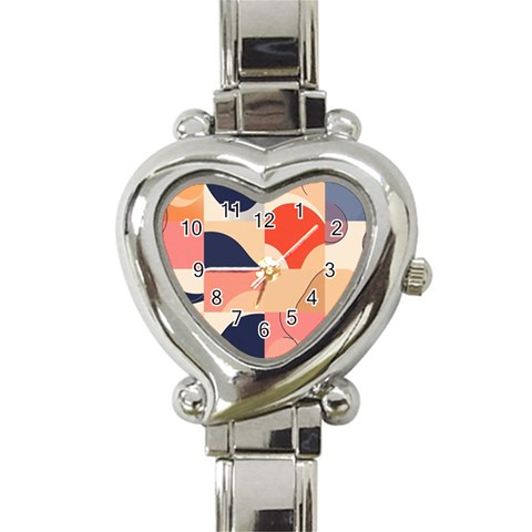 Minimalist Pattern With Simple Lines And Shapes, Creating A Clean And Modern Aesthe Heart Italian Charm Watch from ArtsNow.com Front