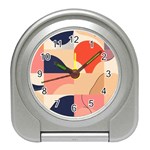 Minimalist Pattern With Simple Lines And Shapes, Creating A Clean And Modern Aesthe Travel Alarm Clock