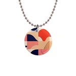 Minimalist Pattern With Simple Lines And Shapes, Creating A Clean And Modern Aesthe 1  Button Necklace