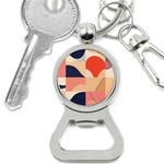 Minimalist Pattern With Simple Lines And Shapes, Creating A Clean And Modern Aesthe Bottle Opener Key Chain