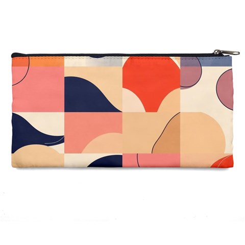 Minimalist Pattern With Simple Lines And Shapes, Creating A Clean And Modern Aesthe Pencil Cases from ArtsNow.com Back