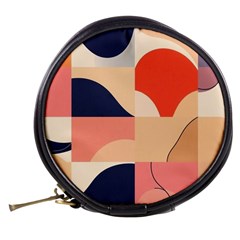 Minimalist Pattern With Simple Lines And Shapes, Creating A Clean And Modern Aesthe Mini Makeup Bag from ArtsNow.com Back