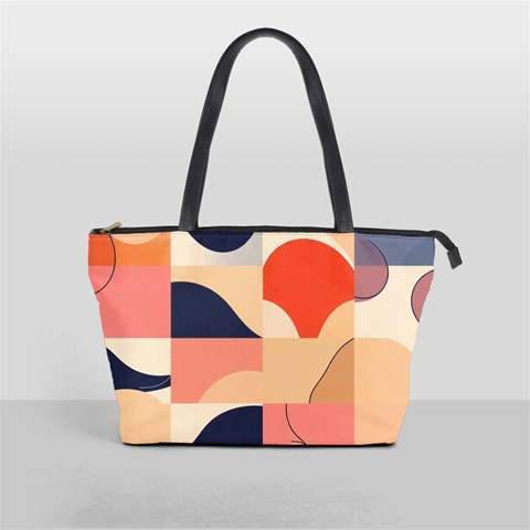 Minimalist Pattern With Simple Lines And Shapes, Creating A Clean And Modern Aesthe Classic Shoulder Handbag from ArtsNow.com Front