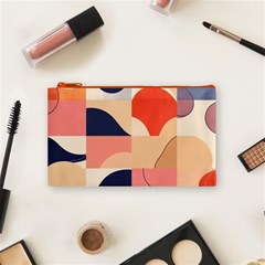 Minimalist Pattern With Simple Lines And Shapes, Creating A Clean And Modern Aesthe Cosmetic Bag (Small) from ArtsNow.com Front