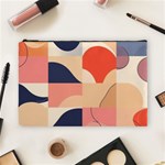 Minimalist Pattern With Simple Lines And Shapes, Creating A Clean And Modern Aesthe Cosmetic Bag (Large)