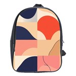 Minimalist Pattern With Simple Lines And Shapes, Creating A Clean And Modern Aesthe School Bag (Large)