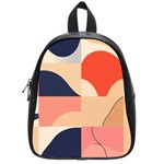 Minimalist Pattern With Simple Lines And Shapes, Creating A Clean And Modern Aesthe School Bag (Small)