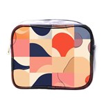 Minimalist Pattern With Simple Lines And Shapes, Creating A Clean And Modern Aesthe Mini Toiletries Bag (One Side)