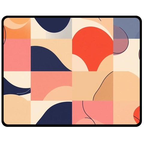 Minimalist Pattern With Simple Lines And Shapes, Creating A Clean And Modern Aesthe Fleece Blanket (Medium) from ArtsNow.com 60 x50  Blanket Front