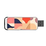 Minimalist Pattern With Simple Lines And Shapes, Creating A Clean And Modern Aesthe Portable USB Flash (One Side)