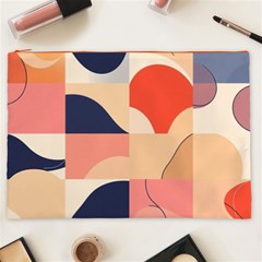 Minimalist Pattern With Simple Lines And Shapes, Creating A Clean And Modern Aesthe Cosmetic Bag (XXL) from ArtsNow.com Front