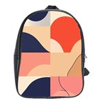 Minimalist Pattern With Simple Lines And Shapes, Creating A Clean And Modern Aesthe School Bag (XL)