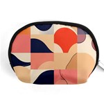 Minimalist Pattern With Simple Lines And Shapes, Creating A Clean And Modern Aesthe Accessory Pouch (Medium)