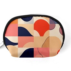 Minimalist Pattern With Simple Lines And Shapes, Creating A Clean And Modern Aesthe Accessory Pouch (Medium) from ArtsNow.com Back