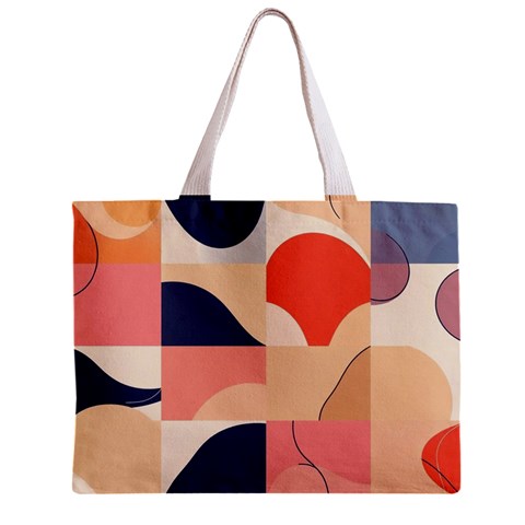 Minimalist Pattern With Simple Lines And Shapes, Creating A Clean And Modern Aesthe Zipper Mini Tote Bag from ArtsNow.com Front