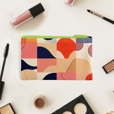 Minimalist Pattern With Simple Lines And Shapes, Creating A Clean And Modern Aesthe Cosmetic Bag (XS) from ArtsNow.com Back