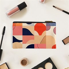 Minimalist Pattern With Simple Lines And Shapes, Creating A Clean And Modern Aesthe Cosmetic Bag (XS) from ArtsNow.com Back