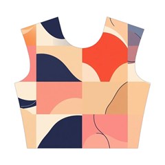 Minimalist Pattern With Simple Lines And Shapes, Creating A Clean And Modern Aesthe Cotton Crop Top from ArtsNow.com Front