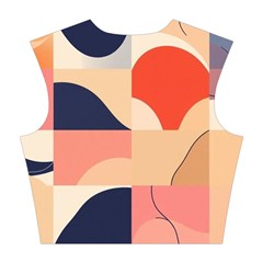 Minimalist Pattern With Simple Lines And Shapes, Creating A Clean And Modern Aesthe Cotton Crop Top from ArtsNow.com Back