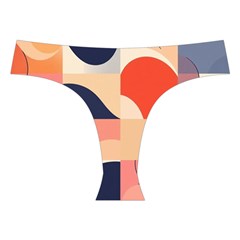 Minimalist Pattern With Simple Lines And Shapes, Creating A Clean And Modern Aesthe Cross Back Hipster Bikini Set from ArtsNow.com Front Under