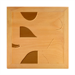 Minimalist Pattern With Simple Lines And Shapes, Creating A Clean And Modern Aesthe Wood Photo Frame Cube