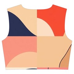 Minimalist Pattern With Simple Lines And Shapes, Creating A Clean And Modern Aesthe Trumpet Sleeve Cropped Top from ArtsNow.com Back