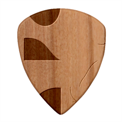 Minimalist Pattern With Simple Lines And Shapes, Creating A Clean And Modern Aesthe Wood Guitar Pick (Set of 10) from ArtsNow.com Front