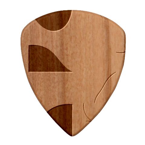 Minimalist Pattern With Simple Lines And Shapes, Creating A Clean And Modern Aesthe Wood Guitar Pick (Set of 10) from ArtsNow.com Front