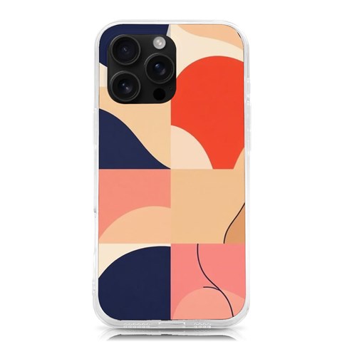 Minimalist Pattern With Simple Lines And Shapes, Creating A Clean And Modern Aesthe iPhone 16 Pro Max TPU UV Print Case from ArtsNow.com Front