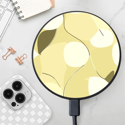 Minimalist Pattern With Simple Lines And Shapes, Creating A Clean And Modern Aesthetic 01 Wireless Fast Charger(Black) from ArtsNow.com Front