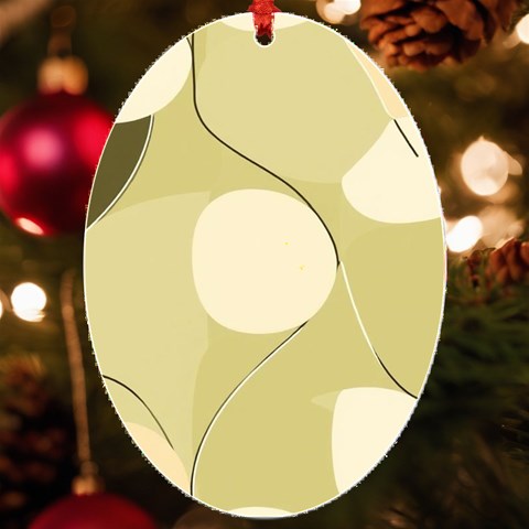 Minimalist Pattern With Simple Lines And Shapes, Creating A Clean And Modern Aesthetic 01 UV Print Acrylic Ornament Oval from ArtsNow.com Front