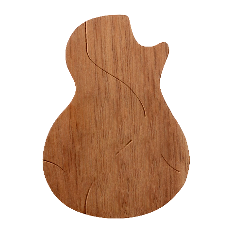 Minimalist Pattern With Simple Lines And Shapes, Creating A Clean And Modern Aesthetic 01 Guitar Shape Wood Guitar Pick Holder Case And Picks Set from ArtsNow.com Front