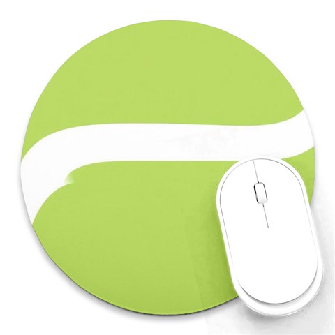 A Minimalist Pattern With Simple Lines And Shapes, Creating A Clean And Modern Aesthetic 02 Round Mousepad from ArtsNow.com Front