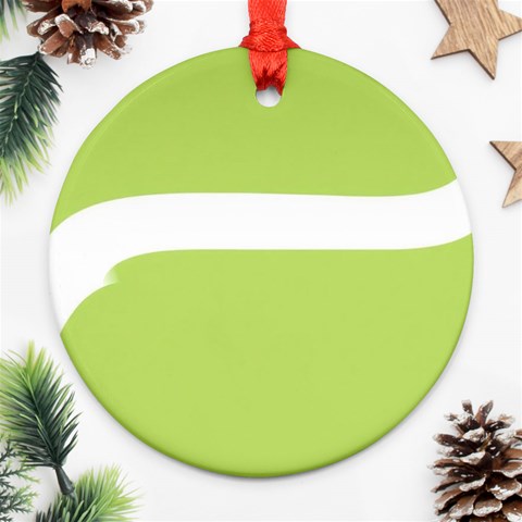 A Minimalist Pattern With Simple Lines And Shapes, Creating A Clean And Modern Aesthetic 02 Ornament (Round) from ArtsNow.com Front