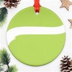 A Minimalist Pattern With Simple Lines And Shapes, Creating A Clean And Modern Aesthetic 02 Ornament (Round)