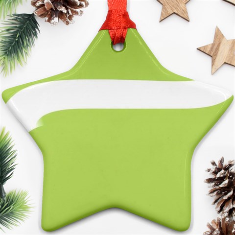 A Minimalist Pattern With Simple Lines And Shapes, Creating A Clean And Modern Aesthetic 02 Ornament (Star) from ArtsNow.com Front