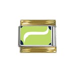 A Minimalist Pattern With Simple Lines And Shapes, Creating A Clean And Modern Aesthetic 02 Gold Trim Italian Charm (9mm)