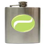 A Minimalist Pattern With Simple Lines And Shapes, Creating A Clean And Modern Aesthetic 02 Hip Flask (6 oz)