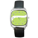 A Minimalist Pattern With Simple Lines And Shapes, Creating A Clean And Modern Aesthetic 02 Square Metal Watch